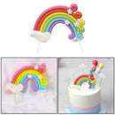 2x Cloud Star Rainbow Balloon Soft Party Birthday Backing Cake Topper Dec TMV