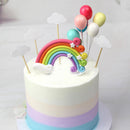 2x Cloud Star Rainbow Balloon Soft Party Birthday Backing Cake Topper Dec TMV