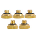 5PCS Brass Low Pressure Water Fog Mist Nozzle Misting Spray Sprinkler Head Cool