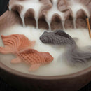 Fish Porcelain Backflow Incense Burner Ceramic Holder For Home Office Dec QAM
