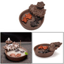 Fish Porcelain Backflow Incense Burner Ceramic Holder For Home Office Dec QAM