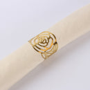6x Napkin Ring Practical Exquisite Flower-shaped Serviette Ring for Restaurant q