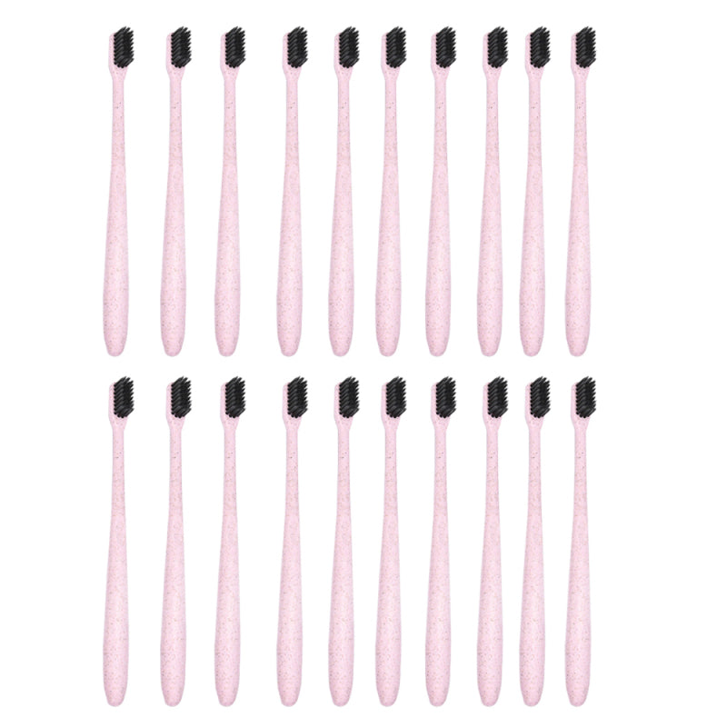 Wheat Straw Soft Bamboo Charcoal Toothbrush Hygiene Eco-Friendly Oral Clean cvb