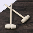 10pcs Mini Wooden Mallet Wood Hammer for Leather Craft Carving Stamping Kids qwe