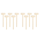 10pcs Mini Wooden Mallet Wood Hammer for Leather Craft Carving Stamping Kids qwe