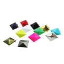 200pcs 9mm Color Mixed  Square Four-Jaw Rivet Alloy Useful New qwe