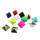 200pcs 9mm Color Mixed  Square Four-Jaw Rivet Alloy Useful New qwe