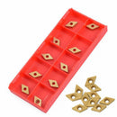 10pcs DCMT070204 Carbide Insert DCMT0702 Carbide Cutter For Turning To QKV ZEU