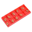 10pcs DCMT070204 Carbide Insert DCMT0702 Carbide Cutter For Turning To QKV ZEU