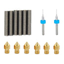5 Extruder Nozzles Heads With Tubes For Anet A8 MK8 Makerbot Reprap Pri VTY