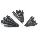 16pcs Acrylic Black Ear Expander Stretcher Tapers Tunnel Plug 1/2/3/4/5/6/8/10mm