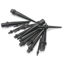16pcs Acrylic Black Ear Expander Stretcher Tapers Tunnel Plug 1/2/3/4/5/6/8/10mm
