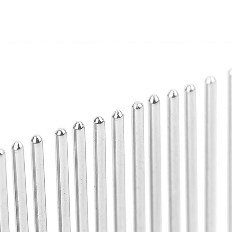 Pet Dog Cat Metal Double Row Teeth Grooming Hair Comb Brush Fur Rake RKQ