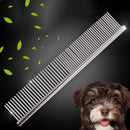 Pet Dog Cat Metal Double Row Teeth Grooming Hair Comb Brush Fur Rake RKQ