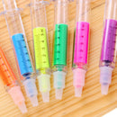 Cute Syringe Highlighters Pen Marker Needle Ball Point Nurse Hospital Doctor