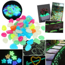 10x Glow in the Dark Night Luminous Stones For Aquarium Fish Tank Walkway JLD