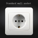 1x European Standard Home Wall Socket European Socket Power Outlet Pan