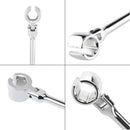 Car Oxygen Sensor Wrench Sleeve Socket Flexible Curved Rod Angle Removal PBH