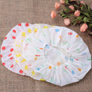 3x Elastic Waterproof Plastic Home Shower Bath Hat Lady Spa Salon Hair Care Cap