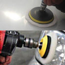 Gross Buffer Waxing Pad Kit + Drill Adapter For Car Shell Window Light Po OTJ
