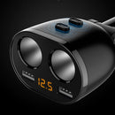 2 USB Ports Car Cigarette Lighter LCD Digital Voltage Meter Voltmeter Charger 5V