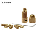 7pcs Small Electric Drill Bit Collet Micro Twist Drill Chuck for Rotary REQ