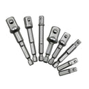 8pcs Hex Shank Socket Bit Adapter Drill Bits Nut Driver Ratchet Tool Set saf