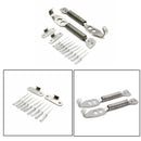 1Set Universal Alloy Steel Spring Pin Kit Hook Lock Security for Car Hood