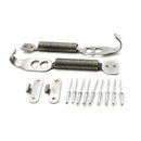 1Set Universal Alloy Steel Spring Pin Kit Hook Lock Security for Car Hood PLW
