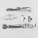 1Set Universal Alloy Steel Spring Pin Kit Hook Lock Security for Car Hood PLW