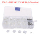 250x XH2.54 Kits 2p 3p 4p 5 Pin 2.54mm Terminal Housing Header Wire Connector er