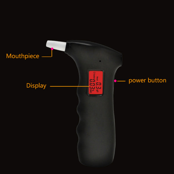 Portable Mini Breath Alcohol Tester Digital LCD Breathalyzer Analyzer Detector t