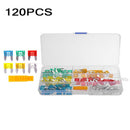 120pcs Blade Fuse Assortment Set with Box Auto Car Motorcycle SUV 2A - 30A Kit