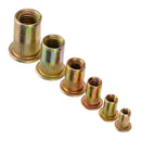 175pcs Set Rivet Nut Mixed Zinc Steel Rivnut Insert Nutsert Threaded M3 FMK