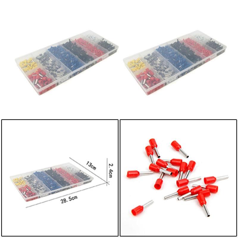 2 Box 1200X Wire Crimp Tube Connector Insulated Pin End Tube Terminal  COR