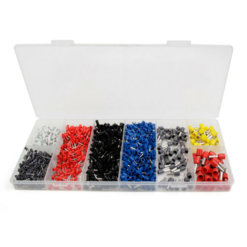 2 Box 1200X Wire Crimp Tube Connector Insulated Pin End Tube Terminal Ferrules f