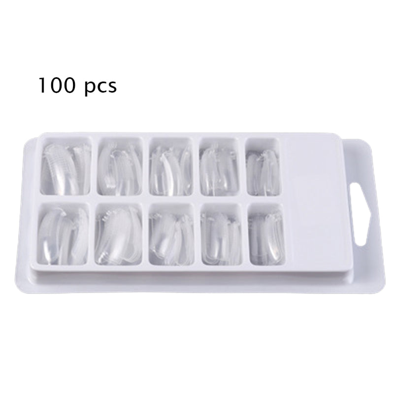 100pcs Nail Fast Phototherapy Crystal Extended Armor Sheet Nail Mold Beauty Tool