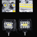 2PCS 4 inch LED Work Light Bar 60W Spot Flood Combo Row Driving Lamps IXC