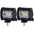 2PCS 4 inch LED Work Light Bar 60W Spot Flood Combo Row Driving Lamps IXC