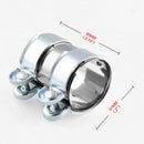 2.5 Inches Exhaust Pipe Clamp Modification Stainless Steel Tail Throat Hoop Clip