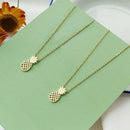 Women Sweet Manual Plating Pineapple Pendant Chain Finished Necklace NEW XRE