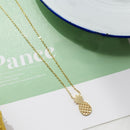 Women Sweet Manual Plating Pineapple Pendant Chain Finished Necklace NEW XRE