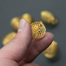 100PCS Spring Bead Cages Pendants 8x9mm DIY Jewelry Accessories Balls AKH OWE
