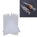 100pcs Clear Cellophane Cone Bags Twist Ties Large size Party Sweet Cello Candy