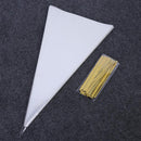 100x Clear Cellophane Cone Bags Twist Ties Large size Party Sweet Cello GAX