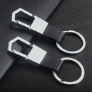 Exquisite Men's metal keychain creative leather car keychain  DIY Gifts JRT