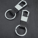 Exquisite Men's metal keychain creative leather car keychain  DIY Gifts JRT