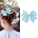 Ribbed Tape Swallowtail Bow Children's Hairpin Baby Hair Clip Headdress F NNT