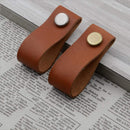 Leather Drawer Pull Leather Cabinet Pull Leather Door Handle Leather Knob CVX