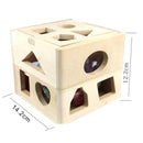 13 Holes Intelligence Box Geometry Digital House Shape Cube Classic Woode XFW